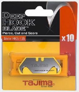 Лезвия TAJIMA, DEEP HOOK для ножей  VR101 /10 шт. в футляре HKB-10B ― TAJIMA SHOP