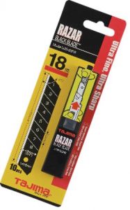 Лезвия TAJIMA Razar Black, 18 мм LB50RBC ― TAJIMA SHOP