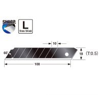 Лезвия Razar Black, 18 мм, для ножей  LC-500,501,520,521,510 /50 шт. в футляре TAJIMA LCB50RB-50H/K1