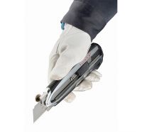 Нож Aluminist, 25 мм, серебристый алюминиевый корпус, 3 лезвия, автофиксация TAJIMA AC700SB