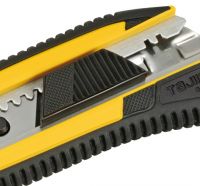 Нож LC-660 GRI, 25 мм с обрезиненным корпусом и автофиксацией лезвия TAJIMA LC660B/Y1