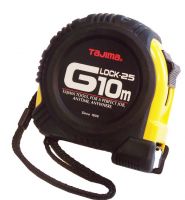 Рулетка G LOCK 10м/25мм, цвет черно-желтый TAJIMA G5PA0MT